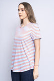 Polera bicolor celeste/naranjo BANANA REPUBLIC Tal 2