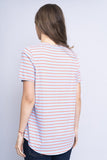 Polera bicolor celeste/naranjo BANANA REPUBLIC Tal 3