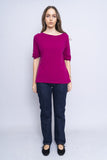 Polera magenta RALPH LAUREN Talla L 4