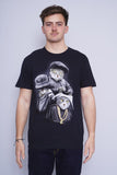 Polera Print negro dom Talla M 1