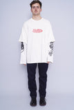 Polera Print blanco h2 Talla M 4