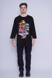 Polera Print negro akoo mfg co Talla XXL 4