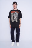 Polera Print negro port company Talla XXL 4