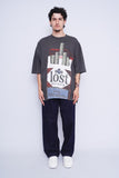 Polera Print gris lost Talla XXL 4