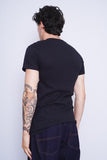 Polera Print negro dom Talla S 3