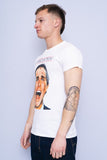 Polera Print blanco american psycho Talla S 2