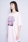 Polera Print rosada barbie Talla XL 2