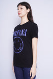 Polera Print negro nirvana Talla TU 2