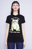 Polera Print negro goodie two sleewes Talla S 1