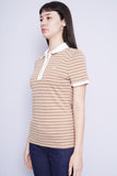 Polera Print blanco/beige nautica Talla M 2