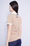 Polera Print blanco/beige nautica Talla M 3