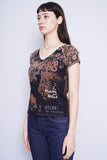 Polera Print multicolor vanilla sugar Talla S 2