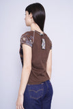Polera Print multicolor vanilla sugar Talla S 3