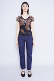 Polera Print multicolor vanilla sugar Talla S 4