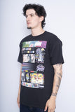 Polera Print negro optima Talla L 2