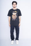 Polera Print negro nostalgic Talla TU 4
