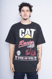 Polera Print negro checkered flag sprt Talla L 1