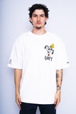 Polera Print blanco DISNEY X H&M Talla M 1