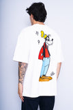 Polera Print blanco DISNEY X H&M Talla M 3