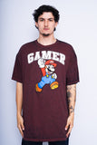Polera Print burdeo SUPER MARIO Talla XXL 1