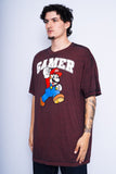 Polera Print burdeo SUPER MARIO Talla XXL 2