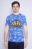 Polera Print celeste hudson outerwear Talla S 1