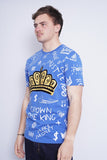 Polera Print celeste hudson outerwear Talla S 2