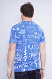 Polera Print celeste hudson outerwear Talla S 3