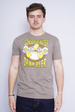 Polera Print gris the simpsons Talla M 1