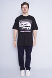 Polera Print negro Alstyle Talla XL 4