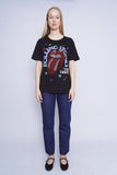 Polera Print negro the rolling stone Talla M 4