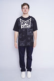 Polera Print negro tap out mps Talla XL 4
