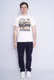 Polera Print blanco ford Talla M 4