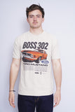 Polera Print crema ford Talla S 1