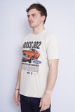 Polera Print crema ford Talla S 2