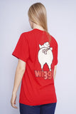Polera Print roja JERZEES Talla M 3