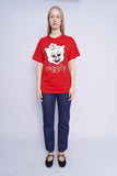 Polera Print roja JERZEES Talla M 4