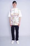 Polera Print blanco NYCSL Talla L 4