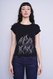 Polera Print negro CEL ESTEEM Talla XL 1