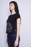 Polera Print negro CEL ESTEEM Talla XL 2
