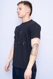 Polera Print negro ADIDAS Talla M 2