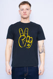 Polera Print negro converse Talla S 1