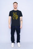 Polera Print negro converse Talla S 4