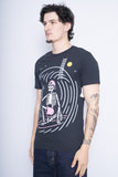 Polera Print negro fruit of the loom Talla S 2