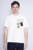 Polera Print crema true religion Talla L 1