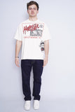 Polera Print crema hellstar Talla XL 4