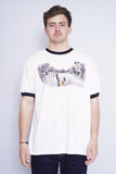 Polera Print blanco disneyland Talla XL 1