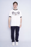 Polera Print blanco disneyland Talla XL 4