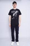 Polera Print negro gildan Talla L 4