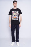 Polera Print negro brisco Talla L 4